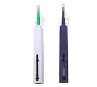 SEAFRONT Penna per Pulizia in Fibra Ottica da 2 Pezzi Pulitore a Pressa Ruotabile di 180° Oltre 800 Tempi di Pulizia con Materiale in Fibra di Seta Fine per 1,25 MmLC MU 2,5 Mm SC FC