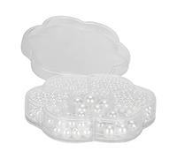 SEAFRONT Perle Perle Perforate Gioielli di Che Producono Perline Artificiali Bianche Pure 1150 Pezzi per Artigianato Fai -da -te e Decorazioni per Abbigliamento