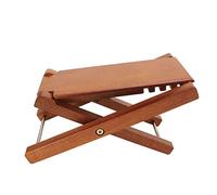 SEAFRONT Poggiapiedi per Chitarra, Sgabello Regolabile in Legno, Design Robusto con funzionalità Pieghevole per Musicisti e Chitarristi (Legno di frassino)