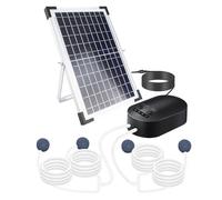 SEAFRONT Pompa per Ossigeno Solare 10 V 15 W, Materiale ABS, Distribuzione Efficiente dell'Ossigeno, Funziona di Notte, Ideale per Acquari e Piccoli Stagni