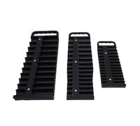 SEAFRONT Porta Inserti Magnetici per Viti, 3 Pezzi, Capacità 76 Inserti | Costruzione in Abs, Montaggio in Metallo, Stoccaggio Utensili da Officina, Azionamenti da 1/4 3/8 e 1/2 Pollici,