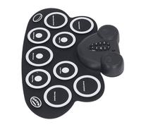 SEAFRONT Portable 9 Pad Roll -up Tamburi Elettronici, Vero Tamburo, Kit di Batteria Midi Arrotolabile con Doppio Altoparlanti per la Festa di Tamburo Esterno Cuffia Set di Tamburi o