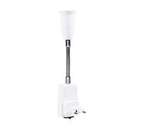 SEAFRONT Portalampada Parete E27 Adattatore Presa E27 con Interruttore On/off e Braccio Adattatore Presa Lampadina Prolunga Portalampada Lampadina 20 Cm / 7,9 Pollici (Spina europea 100-240 V)