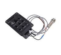 SEAFRONT Preamp di Chitarra Pickup Guitar Preamplifier EQ Tuner con Band -Up 3 Band Band EQ Regolazioni degli Alti Medi per Chitarre Elettriche Acustiche