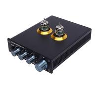 SEAFRONT Preamplificatore Phono a Valvole Hi-Fi Stereo, Preamplificatore di Testa a Basso Rumore con Op-Amp JRC5532DD, per Sistemi di Amplificazione Domestica (Spina europea)