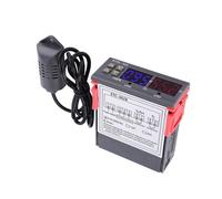 SEAFRONT Regolatore di umidità della Temperatura Termostato con Display Digitale Custodia in ABS 12V 24V 110V 220V AC Sensore Integrato a Doppio Schermo da 4°F a 176°F per Macchine Ad Acqua di