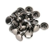 SEAFRONT SEAFRONT Set di Rivetti a Doppio Cappuccio in Ferro Resistente 200 Pezzi 10x10mm Accessori di Ricambio per Borse Jeans Artigianato in Pelle (ferro 2) ()