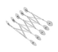SEAFRONT SEAFRONT Tagliapizza a 5 Ruote Tagliapasta Espandibile in Acciaio Inossidabile per Cottura Professionale Utensile da Taglio da 24,2 Cm per Pizze Torte Biscotti