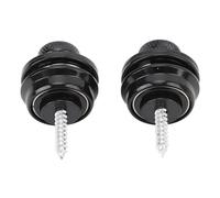 SEAFRONT Set di Blocchi di Cinghia per Servizio Pesante, Blocchi di Chitarra Non Slip Cono per Basso per la Chitarra (BLACK)