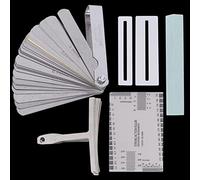 SEAFRONT Set di Strumenti per la Manutenzione della Chitarra, Strumento in Acciaio Inossidabile per Chitarra Elettrica e Basso, Riparazioni Fai-da-te con Misuratore di Raggio e Righello per Corde