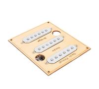 SEAFRONT Set Pickup Single Coil Parti di Ricambio per Chitarra Elettrica con Magneti Alnico 5 Cablaggio Vintage Pickup Al Ponte 6.4KΩ Al Manico 6.6KΩ Centrale 7KΩ (SILVER)
