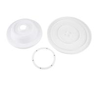 SEAFRONT Supporto per Piatto Girevole per Decorazione Torte, Giratorta Rotante in Plastica per Uso Alimentare con Piattaforma Opaca per Glassa Liscia, Forniture Professionali per Panetteria da 11