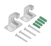 SEAFRONT Supporto per Tubo Flessibile, Gancio a Parete in Metallo Zincato, Efficiente Risparmio di Spazio per Giardino Ed Uso Esterno