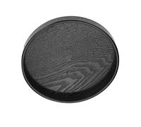 SEAFRONT Vassoio tè Rotondo, Legno Massiccio, Vassoio Non per Porto per caffè e Snack, Piatto Rotondo da 30 Cm per e Ristoranti Domestici (21 cm)