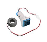 SEAFRONT Voltmetro con Display A LED Misuratore Digitale di Tensione e Corrente in Plastica da 60 A 500 V da 0 A 100 A Display Trasparente da 22 Mm Alta Precisione per Test Elettrici Tecnici di (BLUE)