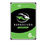 Seagate BarraCuda Disco Rigido Interno da 6 TB, SATA da 6 Gb/s, 3,5"", Cache da 256 MB, 5.400 RPM, per Computer PC Desktop, Imballaggio Facile (ST