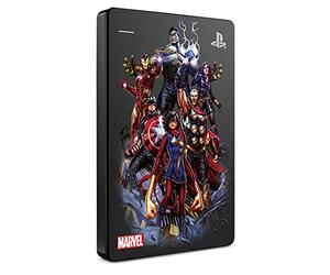Seagate Game Drive for PS4, Marvel's Avengers Captain America, 2 TB - External Hard Drive, USB 3.0, compatible with PS4 and PS5 (STGD2000206)