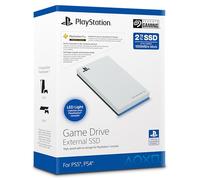 Seagate Game Drive per PS5 2TB, esterno SSD, USB 3.2, illuminazione LED Blu, Bianco, Data Rescue Service (STMH2000100)