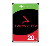 Seagate IronWolf Pro, 20TB, Unità disco interna NAS classe Enterprise - SATA CMR da 6GBit/s, 3,5", 7.200 giri/min, sistemi NAS RAID, servizi Rescue, imballaggio senza frustrazioni (ST20000NTZ01)