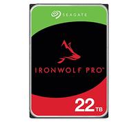 Seagate IronWolf Pro, 22TB, Unità disco interna NAS nterprise - SATA CMR da 6GBit/s, 3,5", 7.200 giri/min, sistemi NAS RAID, servizi Rescue, imballaggio senza frustrazioni (ST22000NTZ01)
