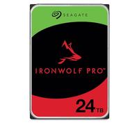 Seagate IronWolf Pro 24 TB, Unità disco interna NAS, 3.5 Inch, 7200 U/Min, CMR, 256 MB Cache, SATA 6 GB/S, incl. 3 Anni Rescue Service, Modellno.: ST24000NT002
