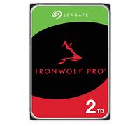 Seagate IronWolf Pro, 2TB, Unità disco interna NAS classe Enterprise - Unità SATA CMR da 6GBit/s, 3,5", 7.200 giri/min, con cache da 256 MB per sistemi NAS RAID, servizi Rescue (ST2000NT001)