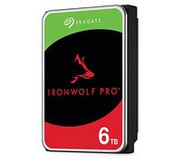 Seagate IronWolf Pro, 6TB, Hard Disk SATA da 6GBit/s, HDD, CMR 3,5" 7.200 RPM, Cache da 256 MB per NAS con Sistema RAID, 3 anni Rescue Services (ST6000NE000)
