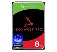 Seagate IronWolf Pro, 8 TB, Hard Disk SATA da 6 GBit/s, HDD, CMR 3,5" 7.200 RPM, Cache da 128 MB per NAS con Sistema RAID, 3 anni Rescue Services, Pacchetto di Facile Apertura (ST8000NEZ01)