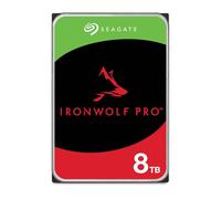 Seagate IronWolf Pro, 8TB, Unità disco interna NAS classe Enterprise - Unità SATA CMR da 6GBit/s, 3,5", 7.200 giri/min, con cache da 256 MB per sistemi NAS RAID, servizi Rescue (ST8000NT001)