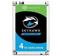 Seagate Skyhawk 4 TB, Disco Rigido Interno di Sorveglianza HDD, 3,5" SATA 6 Gb/s, 64 MB Cache di Memoria, per Sistema di Telecamere di Sicurezza, Servizi di Rescue validi 3 Anni (ST4000VX007)