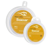 Seaguar Gold Label, lenza da pesca in fluorocarburo, sottile e resistente, doppia struttura per resistenza e morbidezza, bassa memoria per nodi facili da stringere