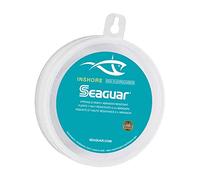 Seaguar Inshore Fluorocarbon Fishing Leader - Forte e altamente resistente all'abrasione, eccellente resistenza agli urti e ai nodi, affondamento rapido e praticamente invisibile sott'acqua, bobina da