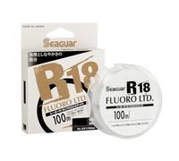 Seaguar JDM R18 Fluoro Ltd, Lenza da Pesca in fluorocarbon Unisex, Trasparente, 7lbs/109yds