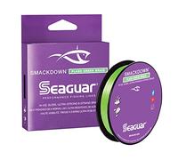 Seaguar Smackdown Hi Vis 8 Strand Performance Braid - Lenza da pesca, diametro più sottile, non elastica, ultra forte e resistente all'abrasione, super sensibile, meno visibile, verde acceso