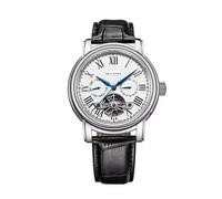 Seagull D819.624 ST2525 Lusso Abito Uomo Orologio 44mm Data Day Bianco Argento