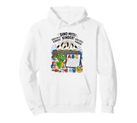 Seagull Dino Mite Kinder Dinosaur Back to School Student Kid Felpa con Cappuccio