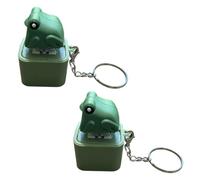 Seagull Mine Button Keychain, Rechargeable Animal Sound Fidget Clicker with LED Light, Funny Interactive Noise Maker Desk Toy for Adults Stress Relief Gift (2Pcs)
