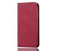 SEAHAI Cover per DOOGEE Note 56, Ultra Sottile Custodia Premium Pelle Portafoglio Kickstand Slot per Schede [RFID Blocking] TPU Antiurto Flip Cover Libro - Rosso