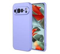 SEAHAI Cover per Google Pixel 9 PRO, Custodia Ultra Sottile in Silicone Liquido Gel Morbida con Design Dell'airbag Antiurto, Elegante Matte TPU Bumper Case Cover - Viola