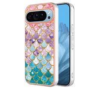 SEAHAI Cover per Google Pixel 9 PRO XL, Custodia Protettiva Ultra Sottile ed Elegante in Silicone TPU Flessibile, Glitter Modelli Colorful Cover Antiurto Case - Colore Squama