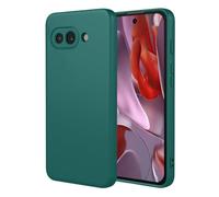 SEAHAI Cover per Google Pixel 9A, Custodia Ultra Sottile in Silicone Liquido Gel Morbida con Design Dell'airbag Antiurto, Elegante Matte TPU Bumper Case Cover - Verde scuro