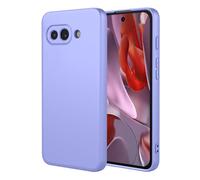 SEAHAI Cover per Google Pixel 9A, Custodia Ultra Sottile in Silicone Liquido Gel Morbida con Design Dell'airbag Antiurto, Elegante Matte TPU Bumper Case Cover - Viola