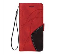 SEAHAI Cover per Honor 200 5G, Ultra Sottile Custodia Premium PU Pelle Portafoglio Kickstand Slot per Schede Antiurto Flip Cover Libro - Rosso