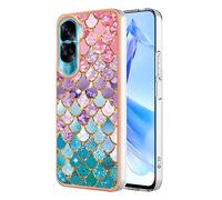 SEAHAI Cover per Honor 90 Lite 5G, Custodia Protettiva Ultra Sottile ed Elegante in Silicone TPU Flessibile, Glitter Modelli Colorful Cover Antiurto Case - Colore Squama
