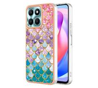 SEAHAI Cover per HONOR X7c / HONOR 200 Smart 5G, Custodia Protettiva Ultra Sottile ed Elegante in Silicone TPU Flessibile, Glitter Modelli Colorful Cover Antiurto Case - Colore squama