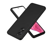 SEAHAI Cover per Oppo A18 4G / Oppo A18 4G / Oppo A38 4G, Custodia Sottile in Silicone Liquido in Gel Morbida con Fodera in Microfibra, Case Protettiva per Tutto Il Corpo Morbida al Tatto - Nero