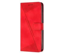 SEAHAI Cover per OPPO A5M / OPPO A5 5G/4G, Custodia Pelle Premium Libro Flip Portafoglio con Kickstand/Slot per Schede/Protezione RFID/Magnetica [PU/TPU Antiurto Case] - Rosso