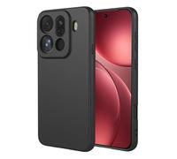 SEAHAI Cover per OPPO Find X9 Pro 5G, Custodia Ultra Sottile in Silicone Liquido Gel Morbida con Design Dell'airbag Antiurto, Elegante Matte TPU Bumper Case Cover - Nero