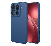 SEAHAI Cover per OPPO Find X9 Pro 5G, Custodia Ultra Sottile in Silicone Liquido Gel Morbida con Design Dell'airbag Antiurto, Elegante Matte TPU Bumper Case Cover - Blu