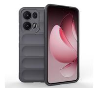 SEAHAI Cover per OPPO Reno 13 Pro 5G (Reno13 Pro 5G), [Design dell'airbag] Robusto Custodia Sottile Protettiva, Silicone Morbido + TPU Bumper Case Antiurto Anti-caduta Cover - Grigio scuro